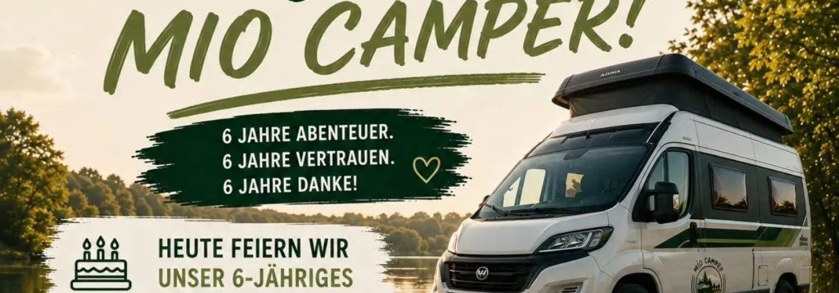 6 Jahre MioCamper: Geschichten, Freiheit und ein Jubiläums-Gewinnspiel | Wohnmobile mieten in Berlin bei MioCamper.de 6 Jahre MioCamper: Geschichten, Freiheit und ein Jubiläums-Gewinnspiel | Wohnmobile mieten in Berlin bei MioCamper.de
